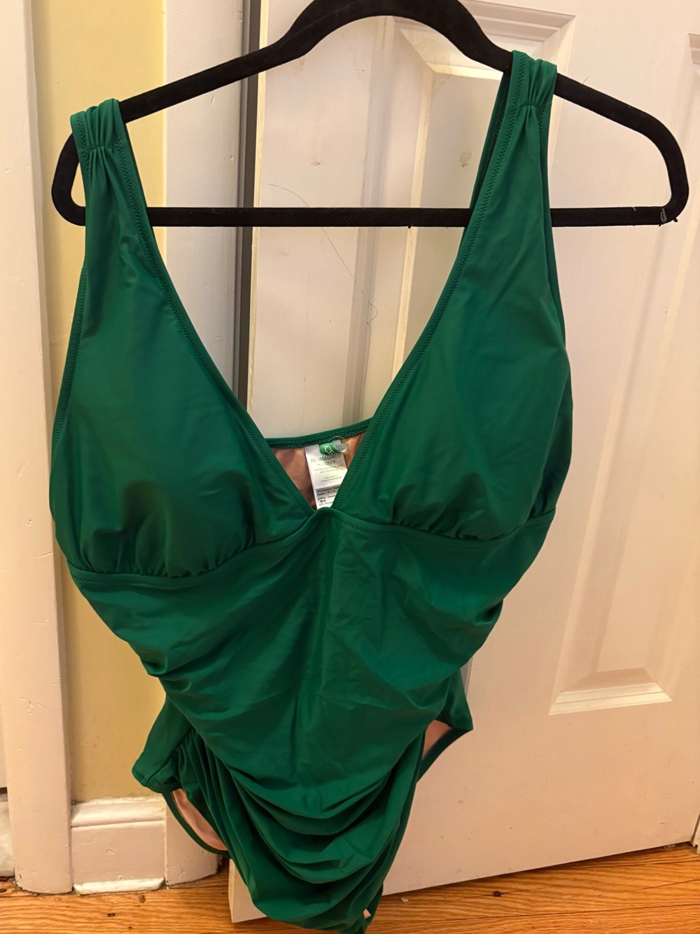 J. Crew Green One-Piece Swimsuit